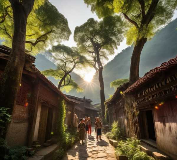 青杠树村，探寻自然奇观与人文风情的古老村落,探秘青杠树村，古老村落里的自然奇观与人文风情,旅游,历史文化,旅游胜地,第1张