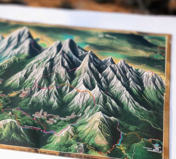 华山五岳壮丽之旅攻略地图,华山旅游路线图，探寻中国五岳之一的壮丽之旅,旅游,旅游路线,探险,第1张