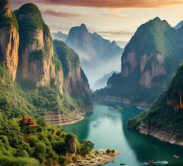 三峡秘境，自然奇观与人文历史的交融之旅,探秘三峡旅游景区，自然奇观与人文历史的完美融合,旅游,历史文化,旅游胜地,第1张